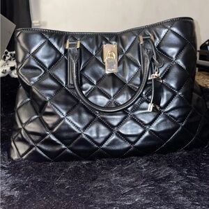 Black Quilted Handbag
